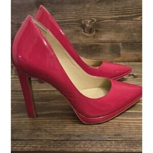 Red Michael Kors Pumps 7.5 Pre-loved Patent Leather READ